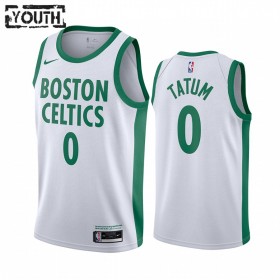 Maillot NBA Boston Celtics Jayson Tatum 0 2020-21 City Edition Swingman - Enfant